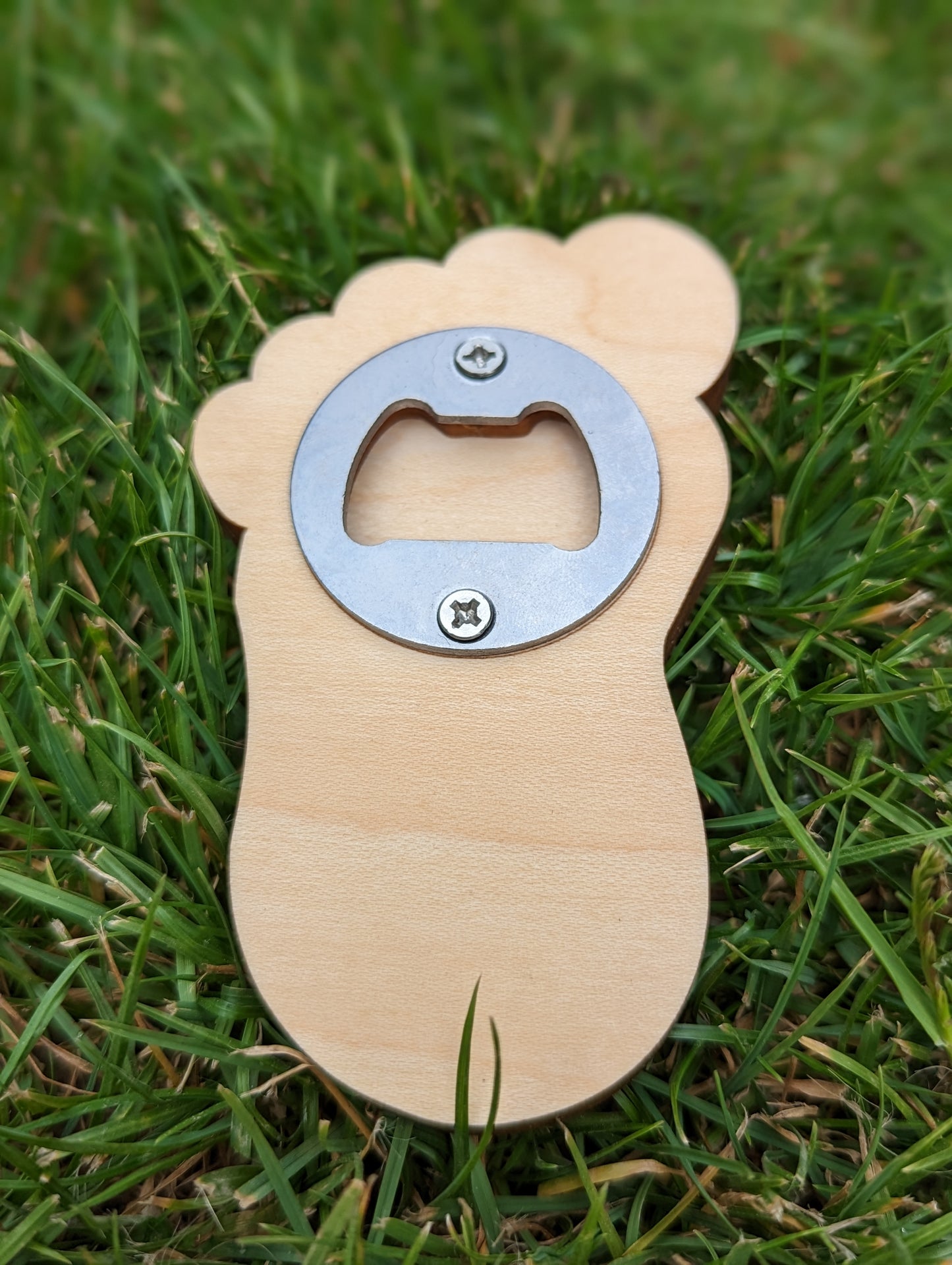 Wooden Bigfoot Bottle Opener