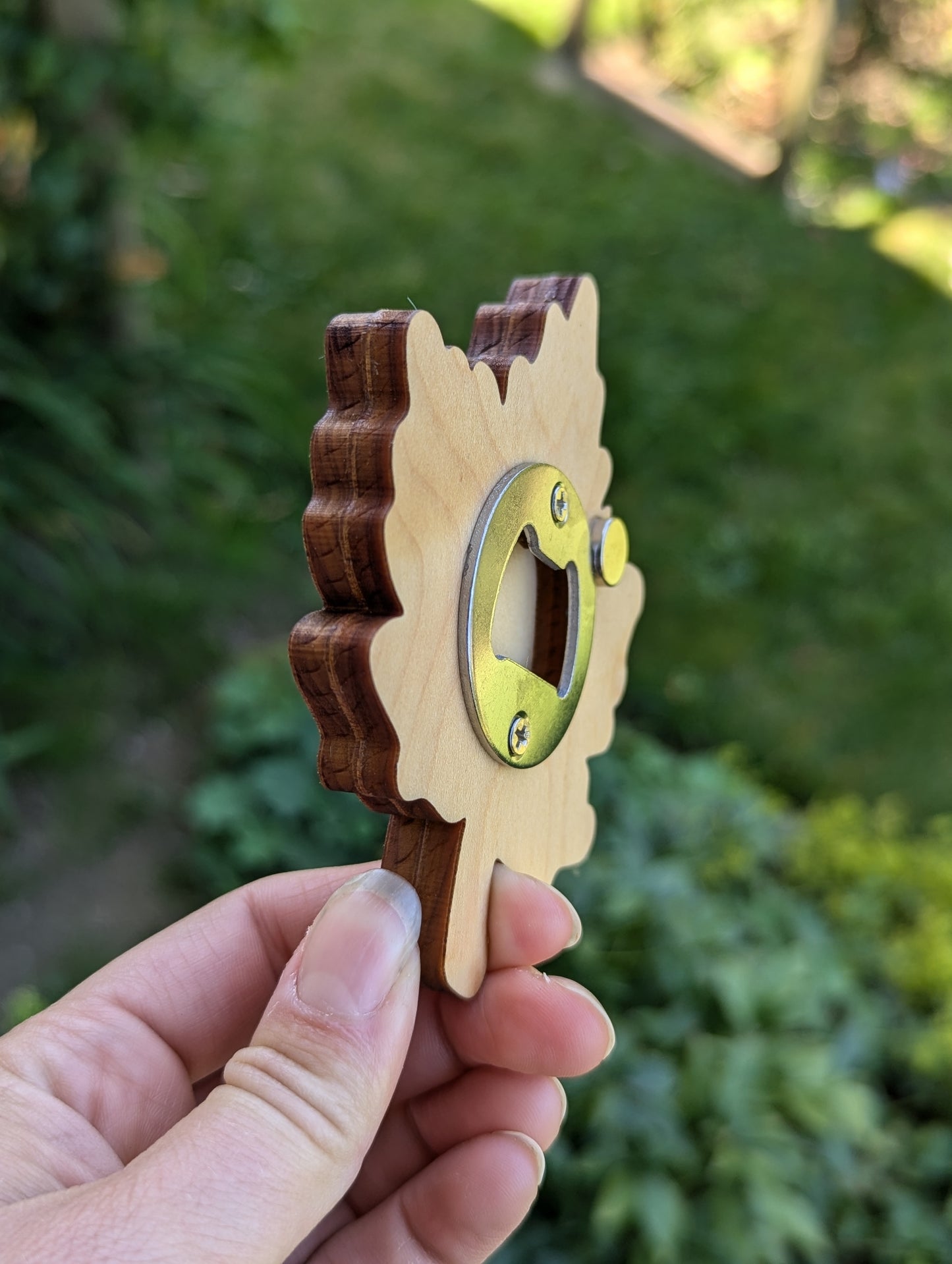 Wooden Maple Leaf Magnetic Bottle Opener