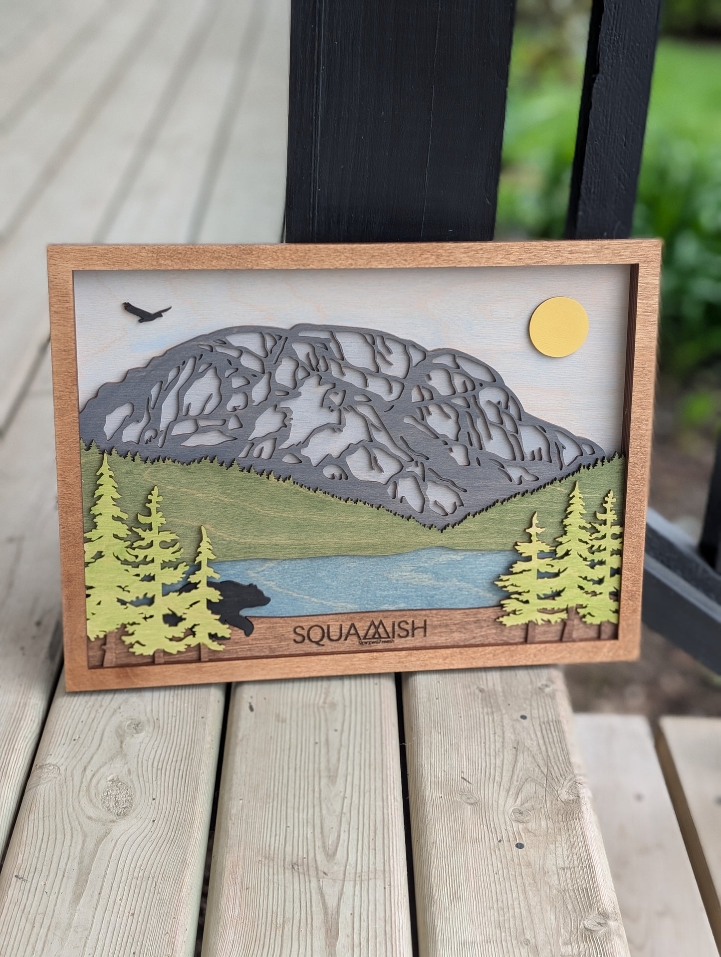 3D Layered Stawamus Chief Art