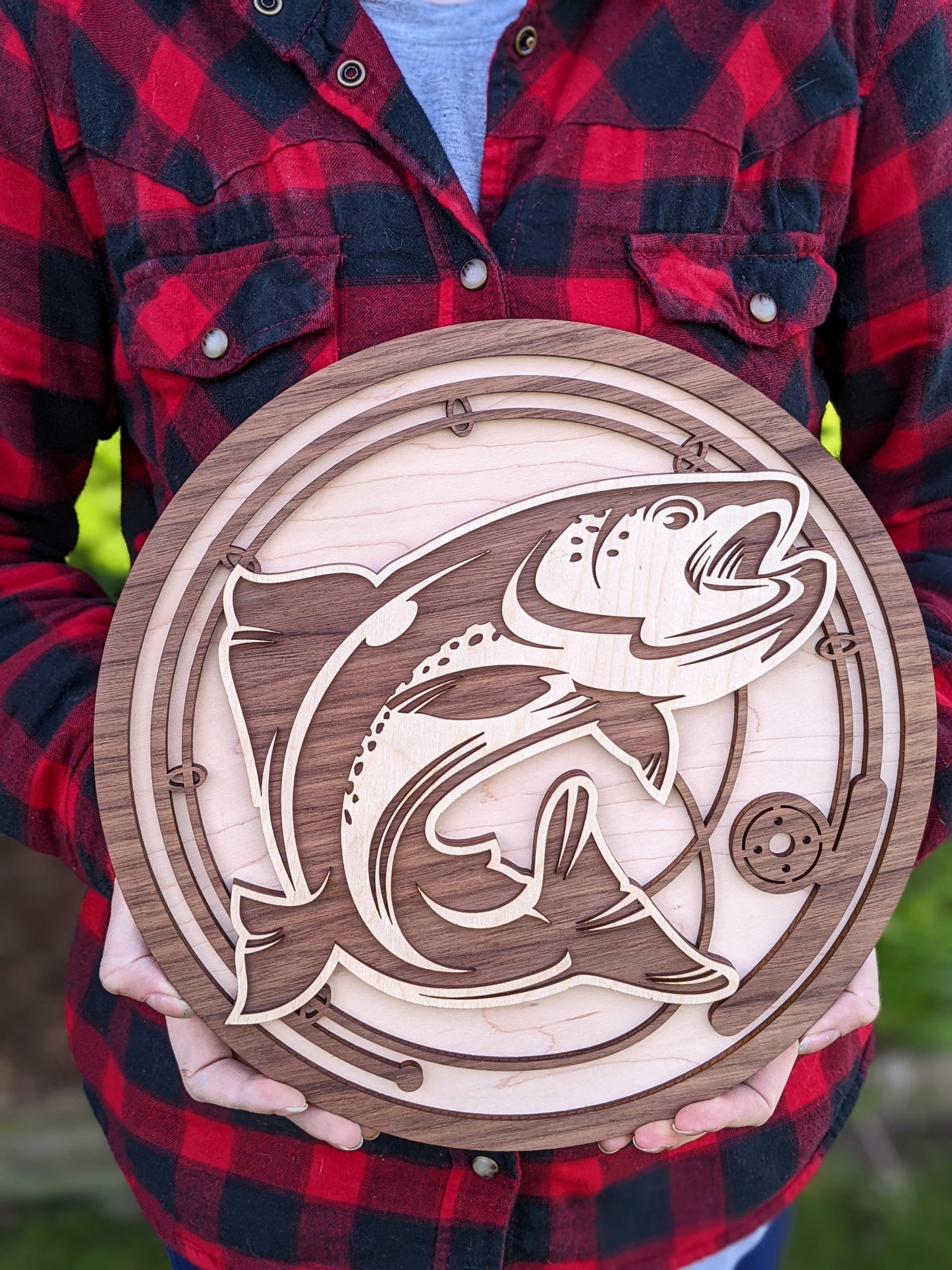 Wooden Fish Sign Artwork 40.00