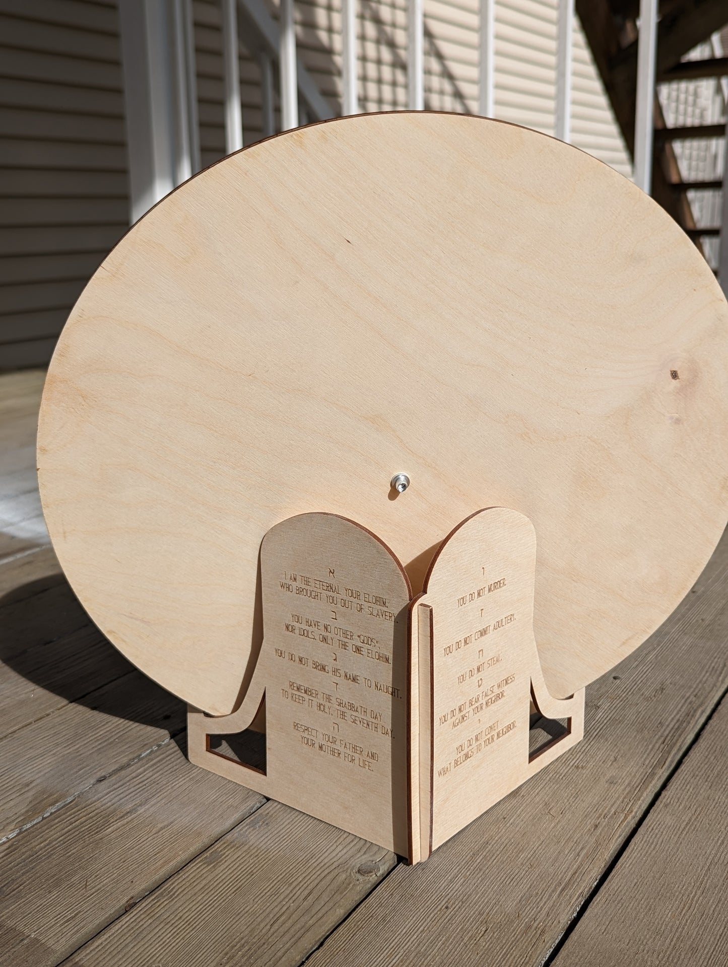 Omer Counter and 10 Commandments Stand