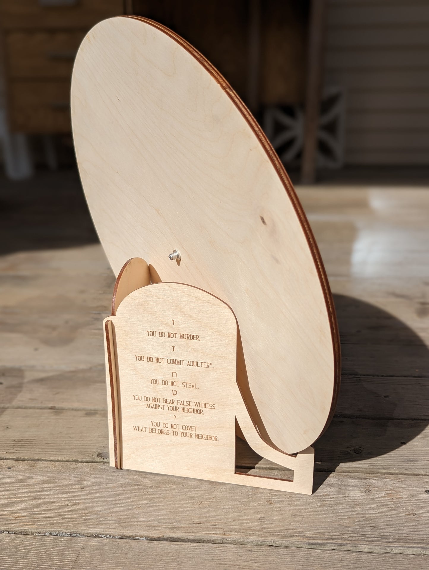 Omer Counter and 10 Commandments Stand