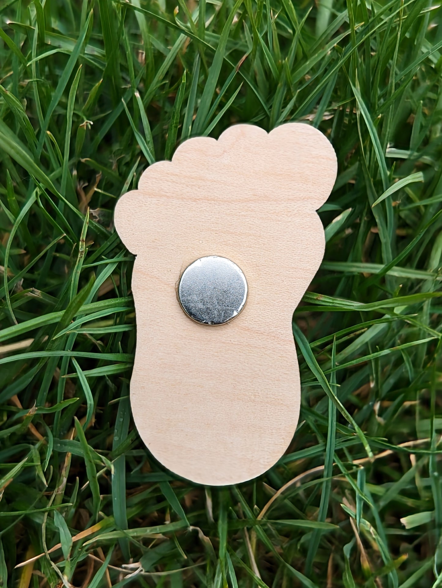 Wooden Bigfoot Magnet