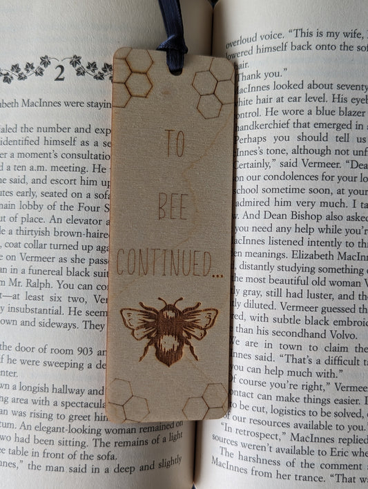 Wooden Bee Bookmark