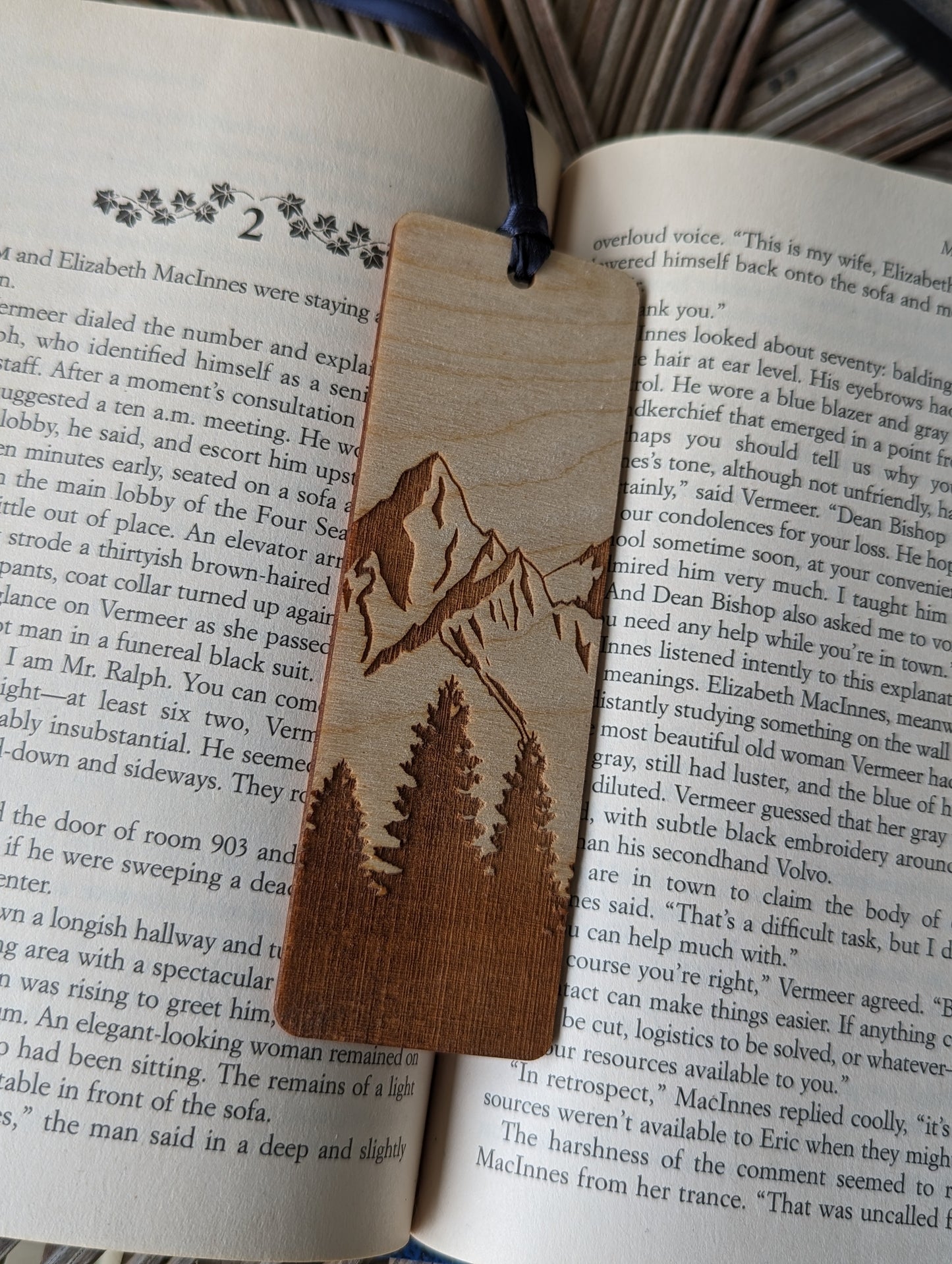Wooden Mountain Bookmark