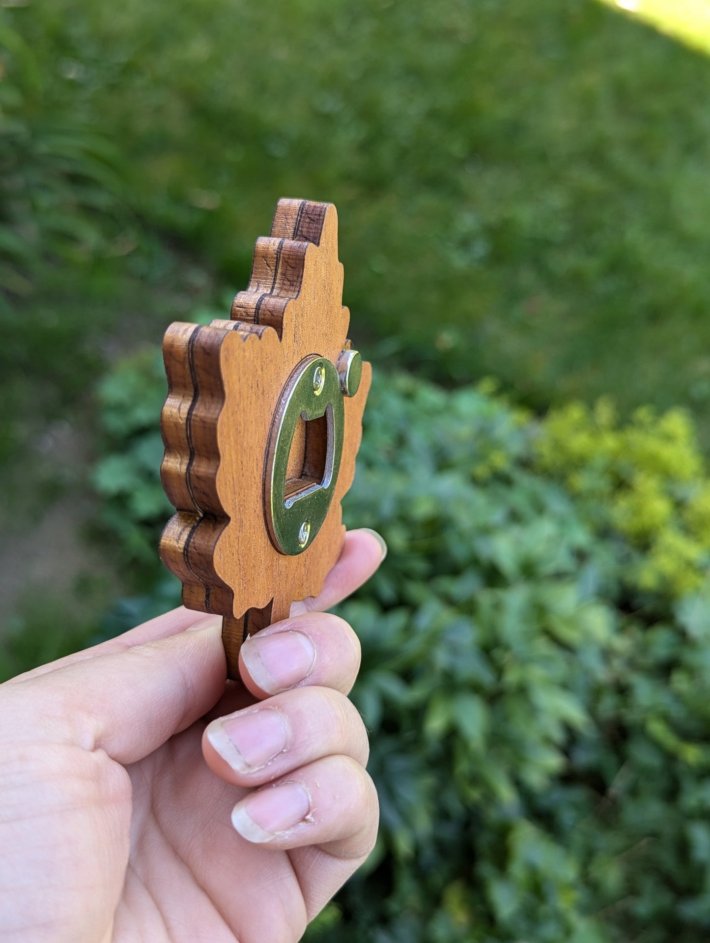 Wooden Maple Leaf Magnetic Bottle Opener