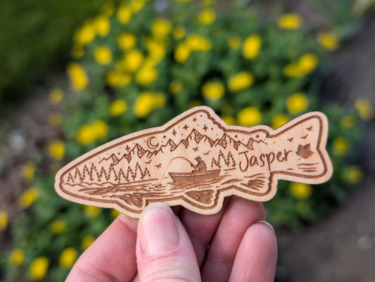 Adventure Fish Keychain and Magnet