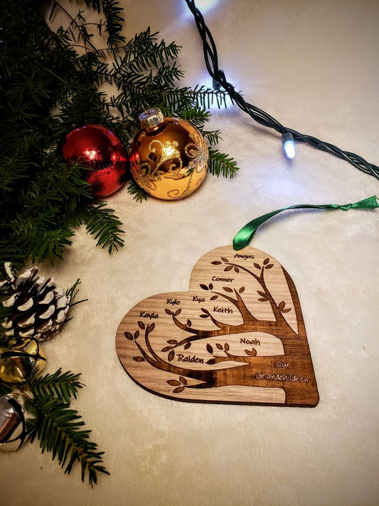 Personalized Family Tree Christmas Ornament Christmas Ornament 20.00