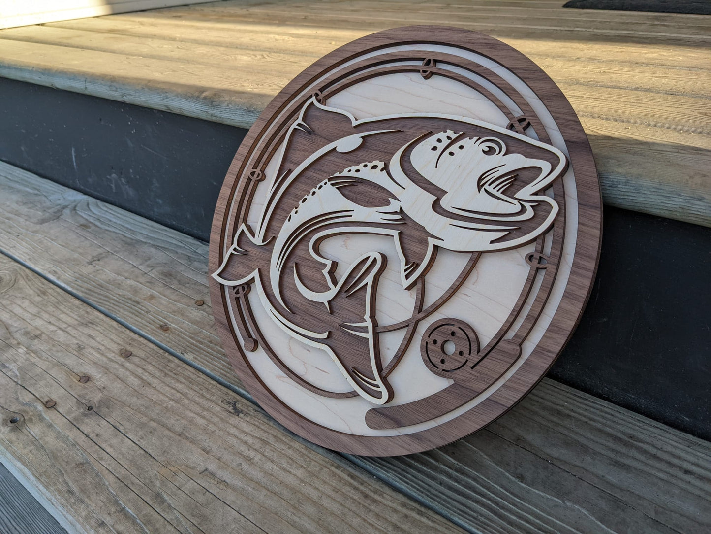 Wooden Fish Sign Artwork 40.00