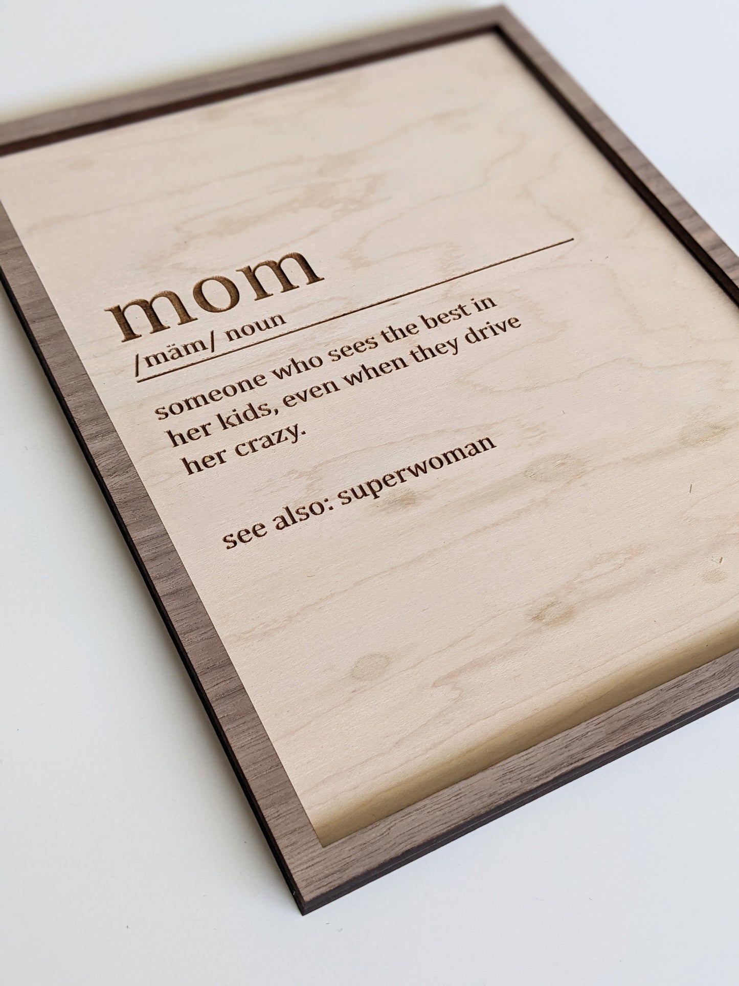 Wooden Mom Definition Sign sign 35.00
