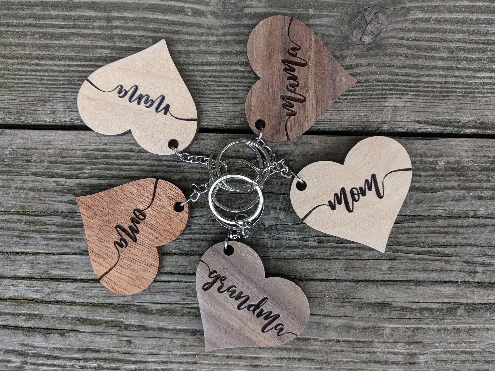 Heart Shaped Keychains Keychains 8.00