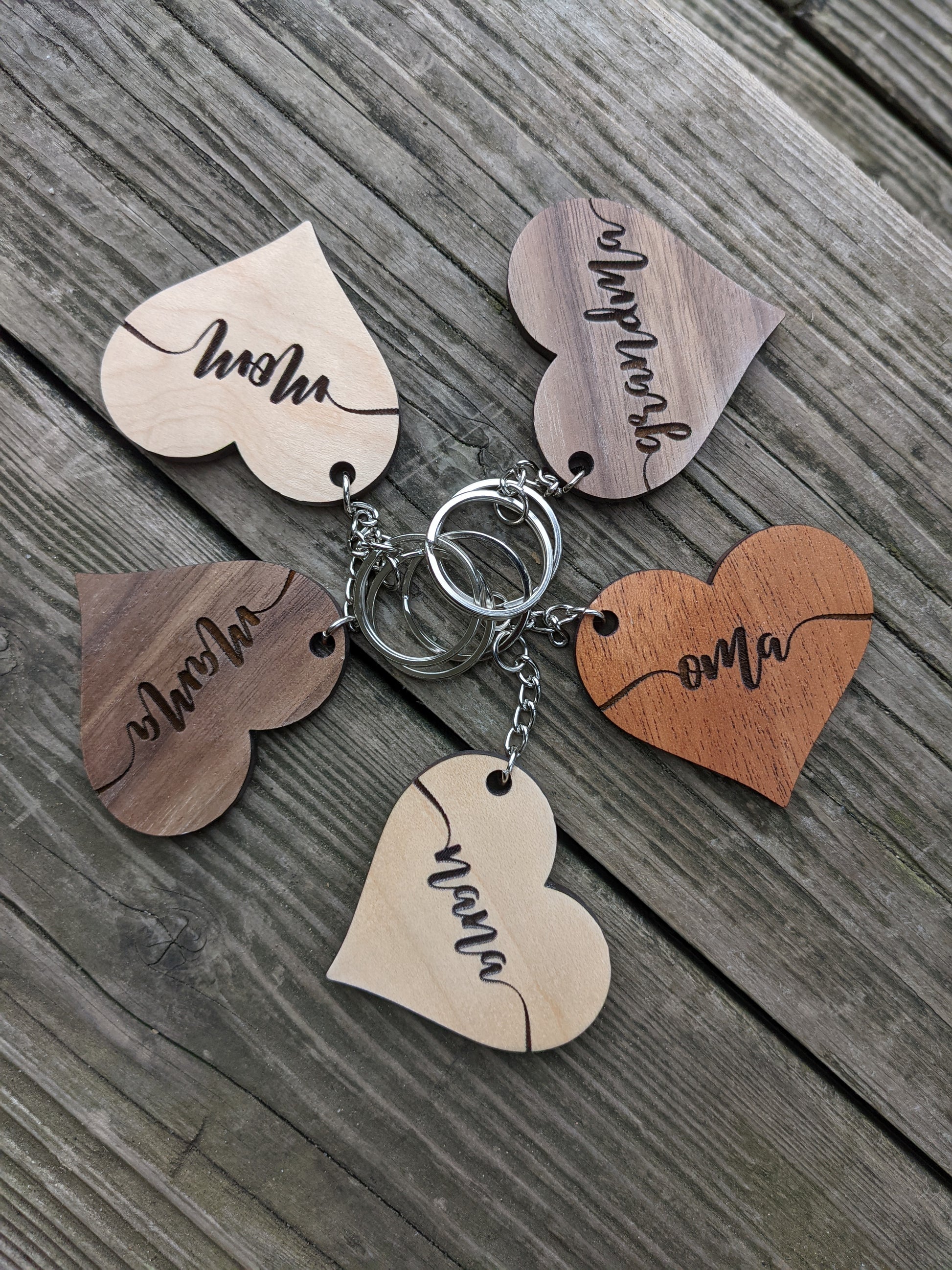 Heart Shaped Keychains Keychains 8.00