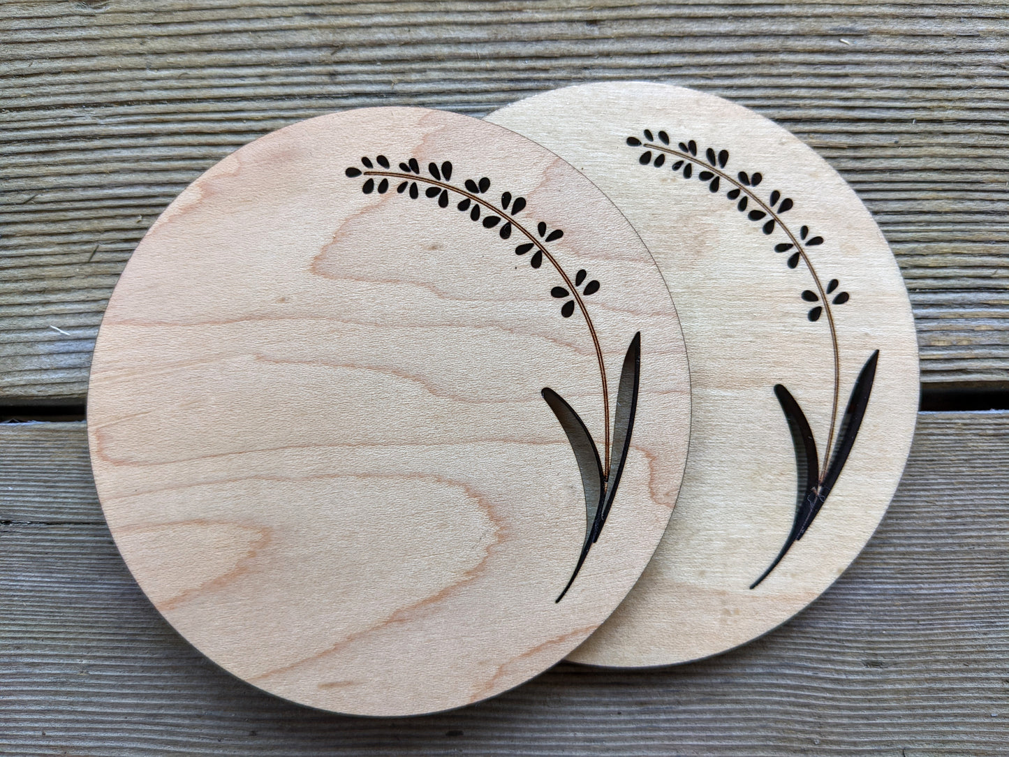 6.00 Lavender Coasters Coaster Chilliwack laser cutting and design