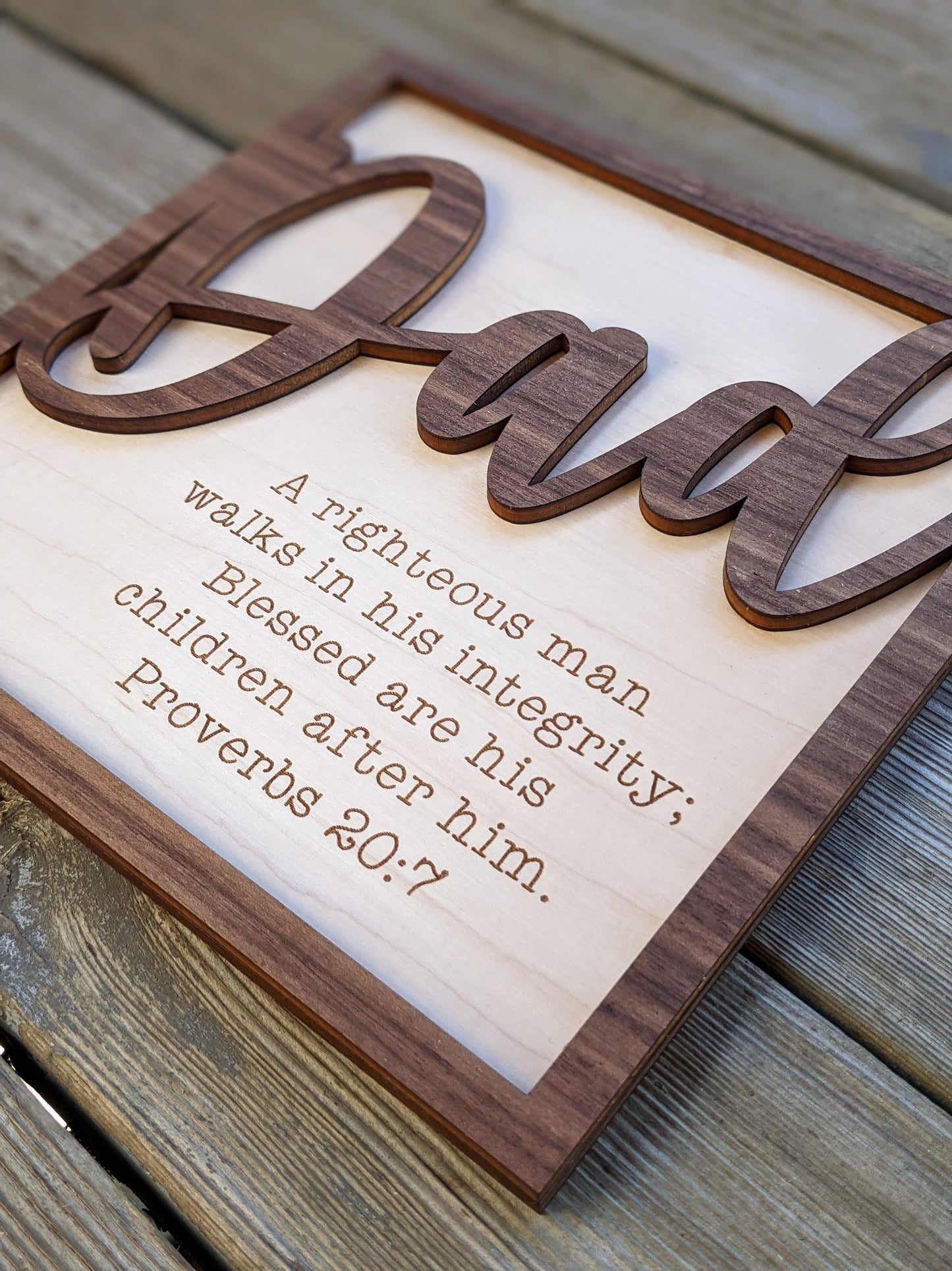 Bible Verse Sign for Dad