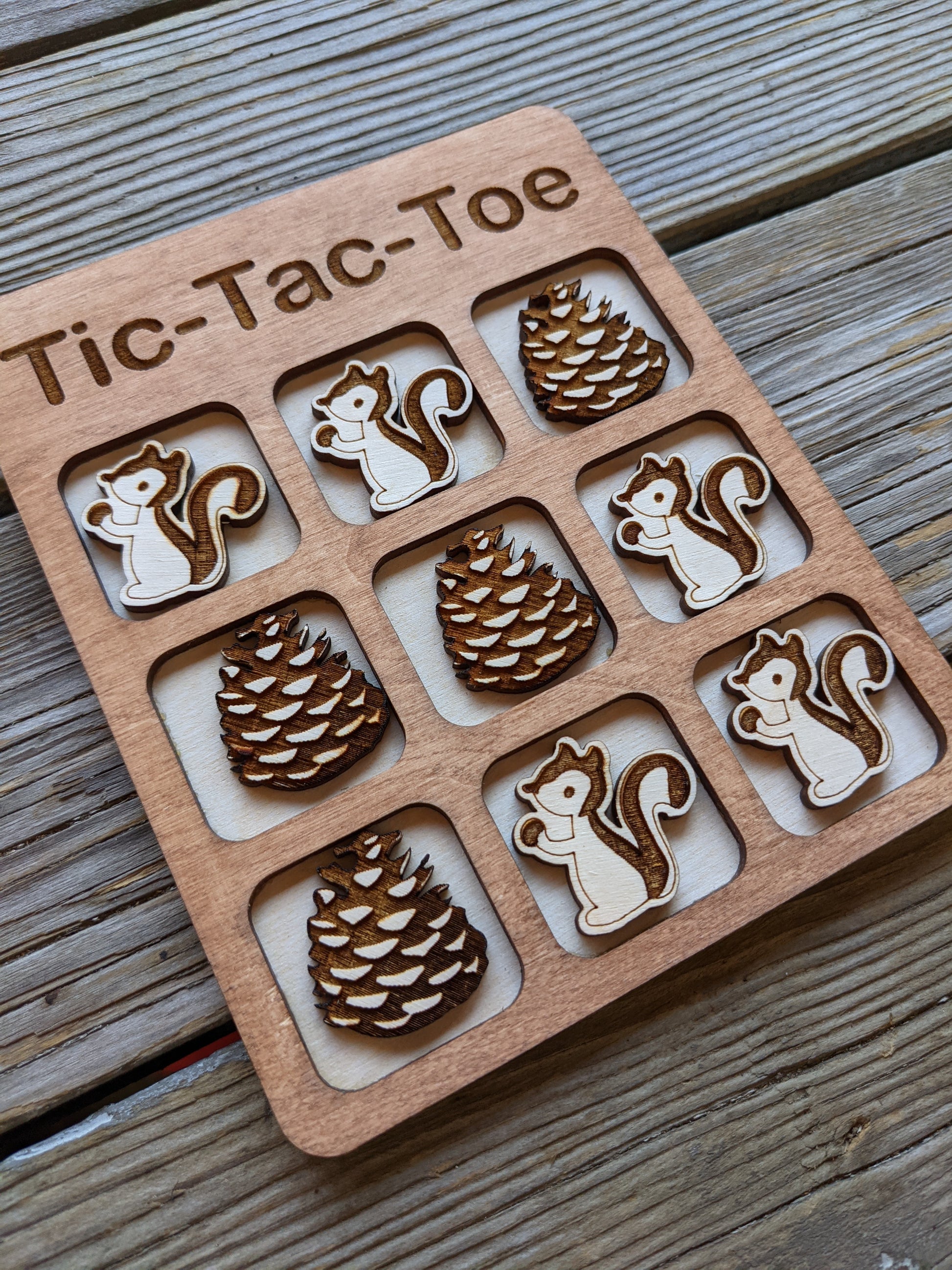 Personalized Tic Tac Toe Game game board 15.00