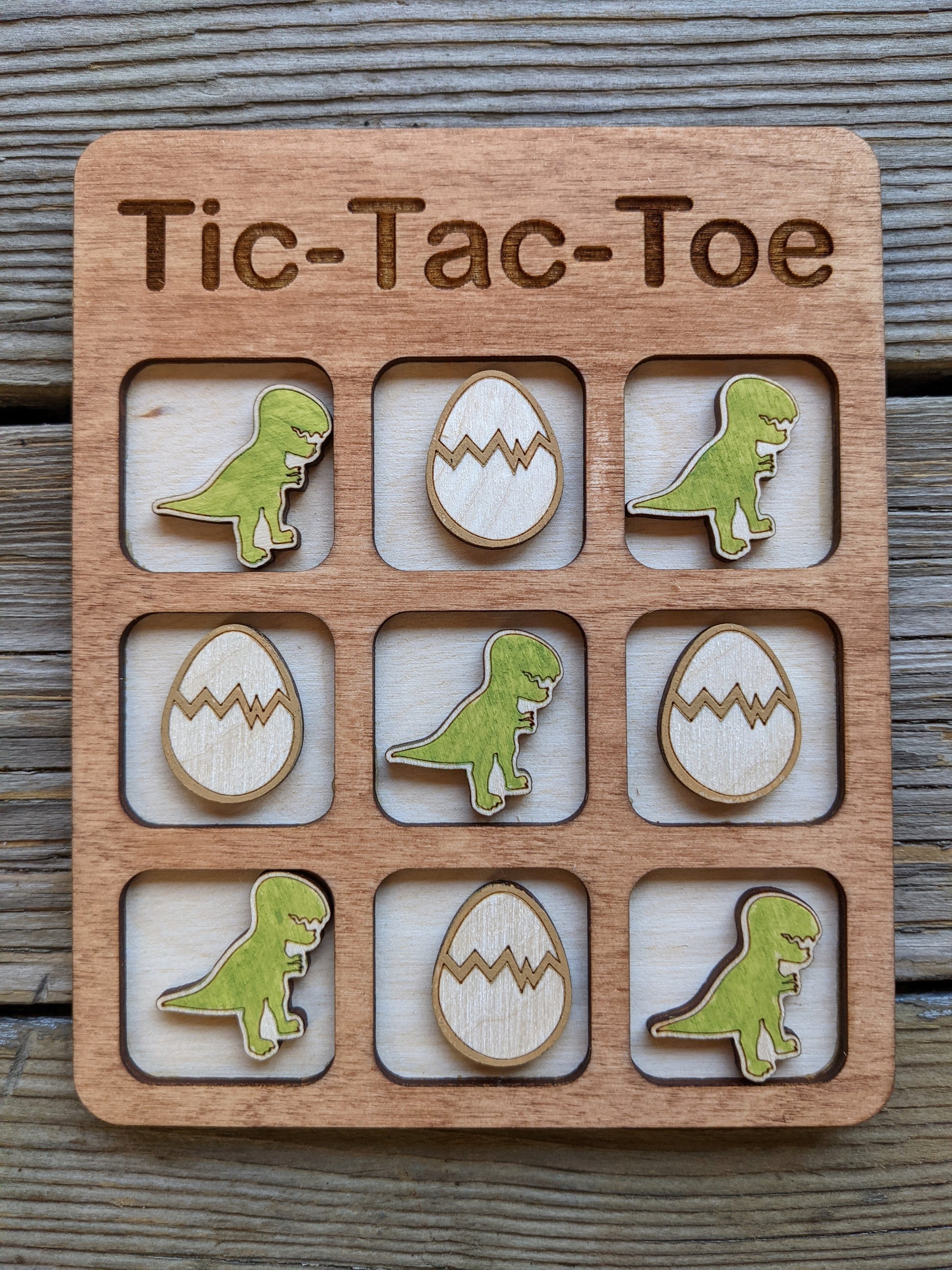 Personalized Tic Tac Toe Game game board 15.00