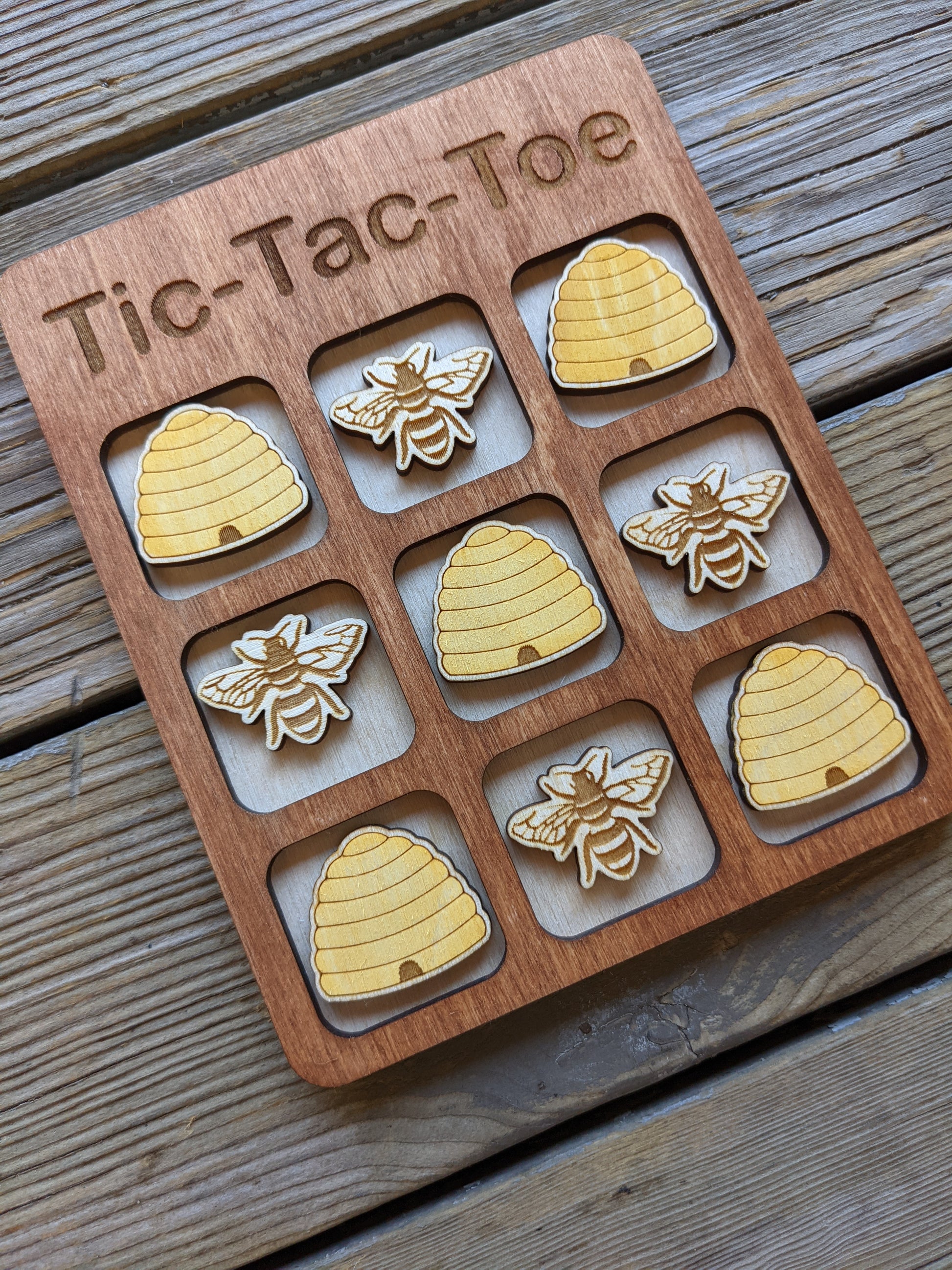 Personalized Tic Tac Toe Game game board 15.00