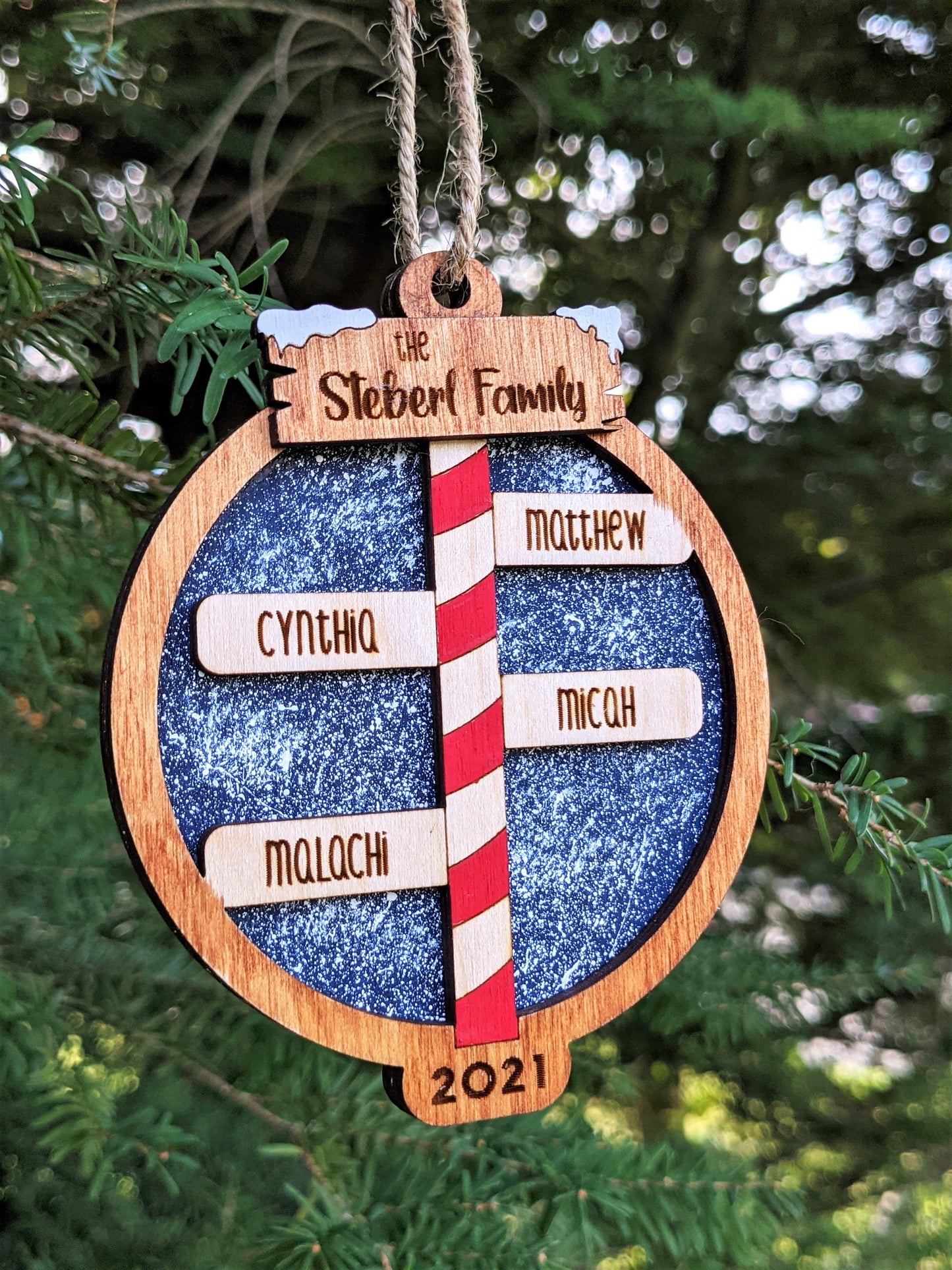 Personalized North Pole Family Ornament Christmas Ornament 35.00