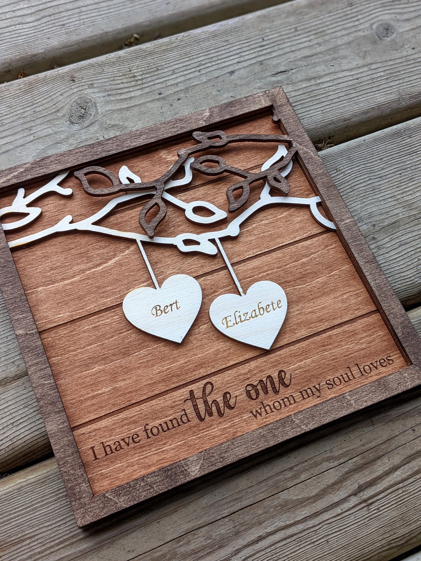 Personalized Valentine's Day Heart Sign