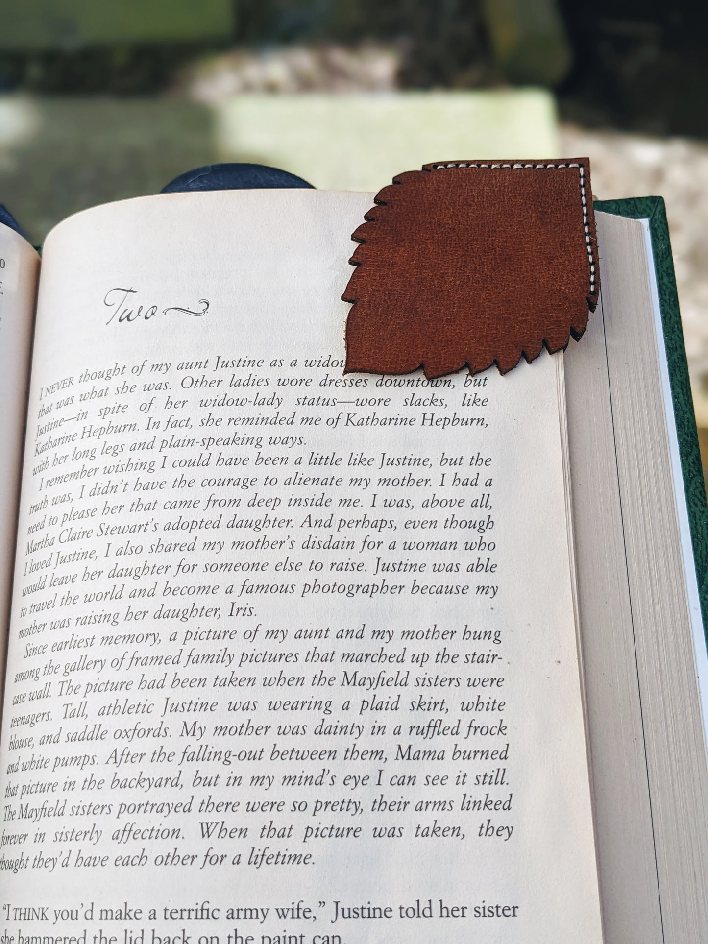 Alder Leaf Leather Bookmark Bookmark 12.00