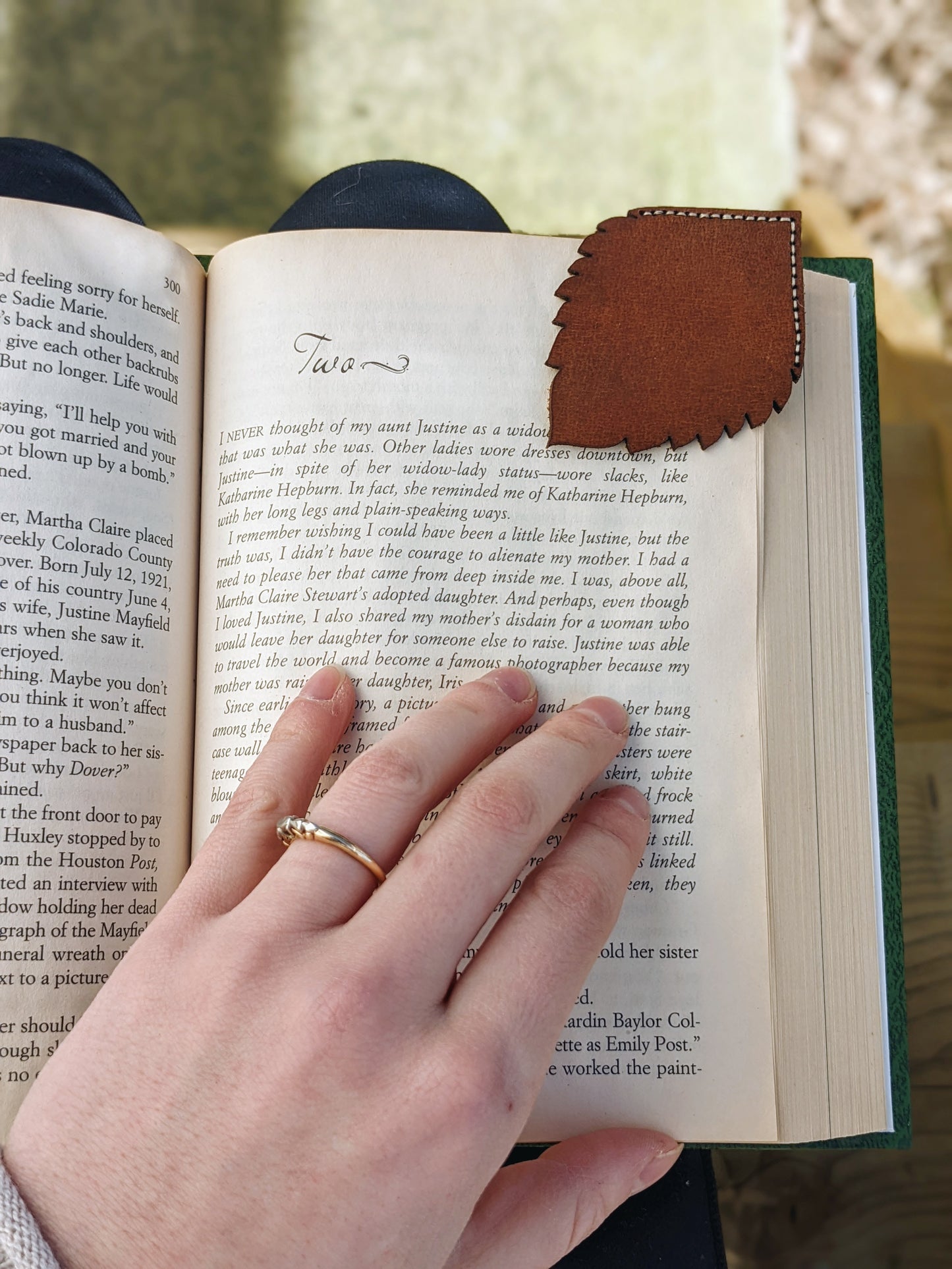 Alder Leaf Leather Bookmark Bookmark 12.00