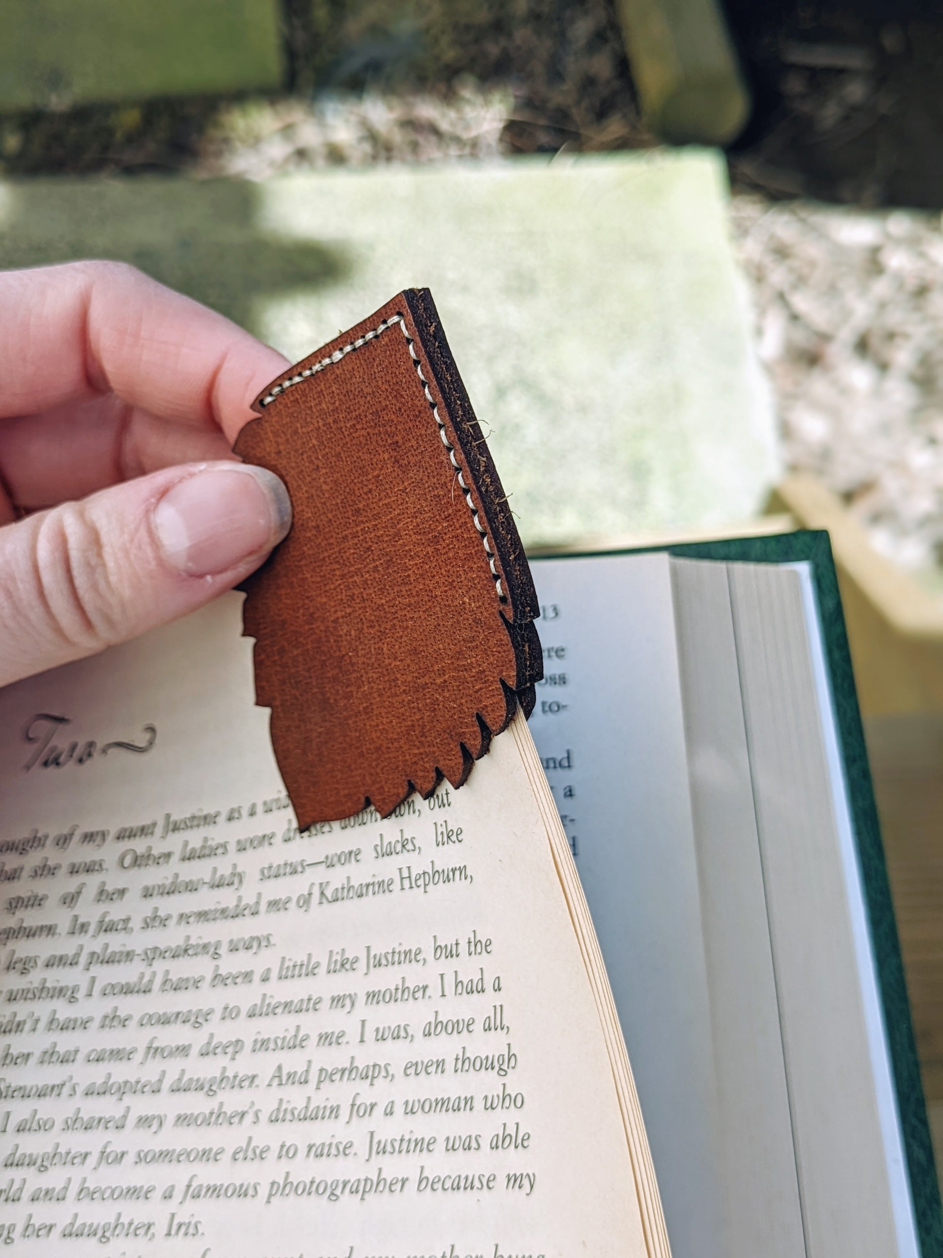 Alder Leaf Leather Bookmark Bookmark 12.00