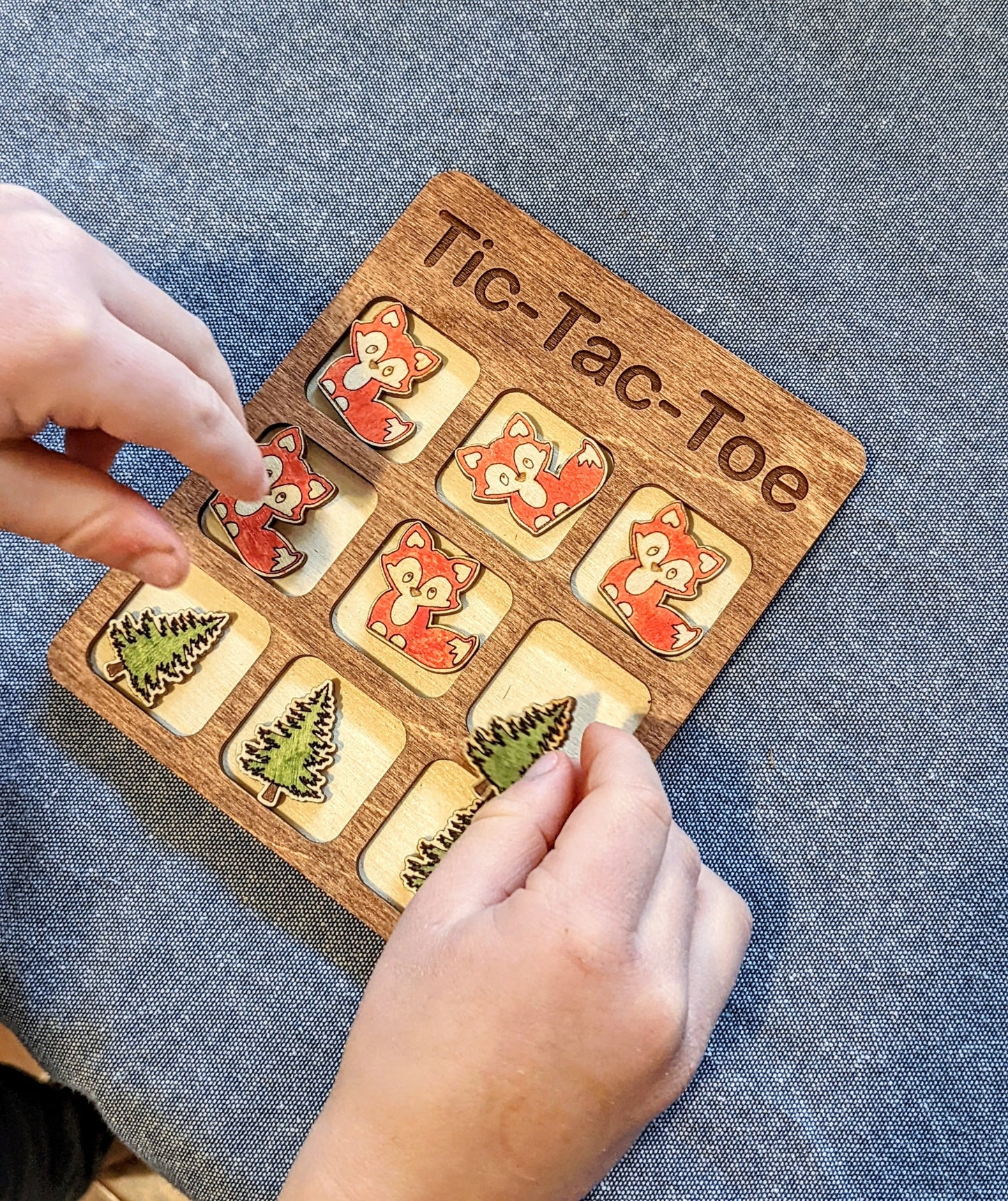 Personalized Tic Tac Toe Game game board 15.00