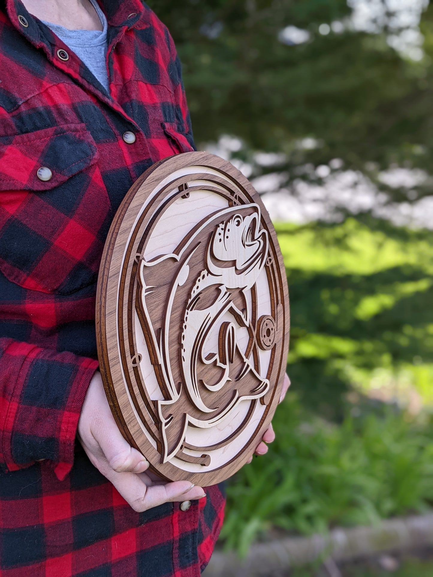 Wooden Fish Sign Artwork 40.00