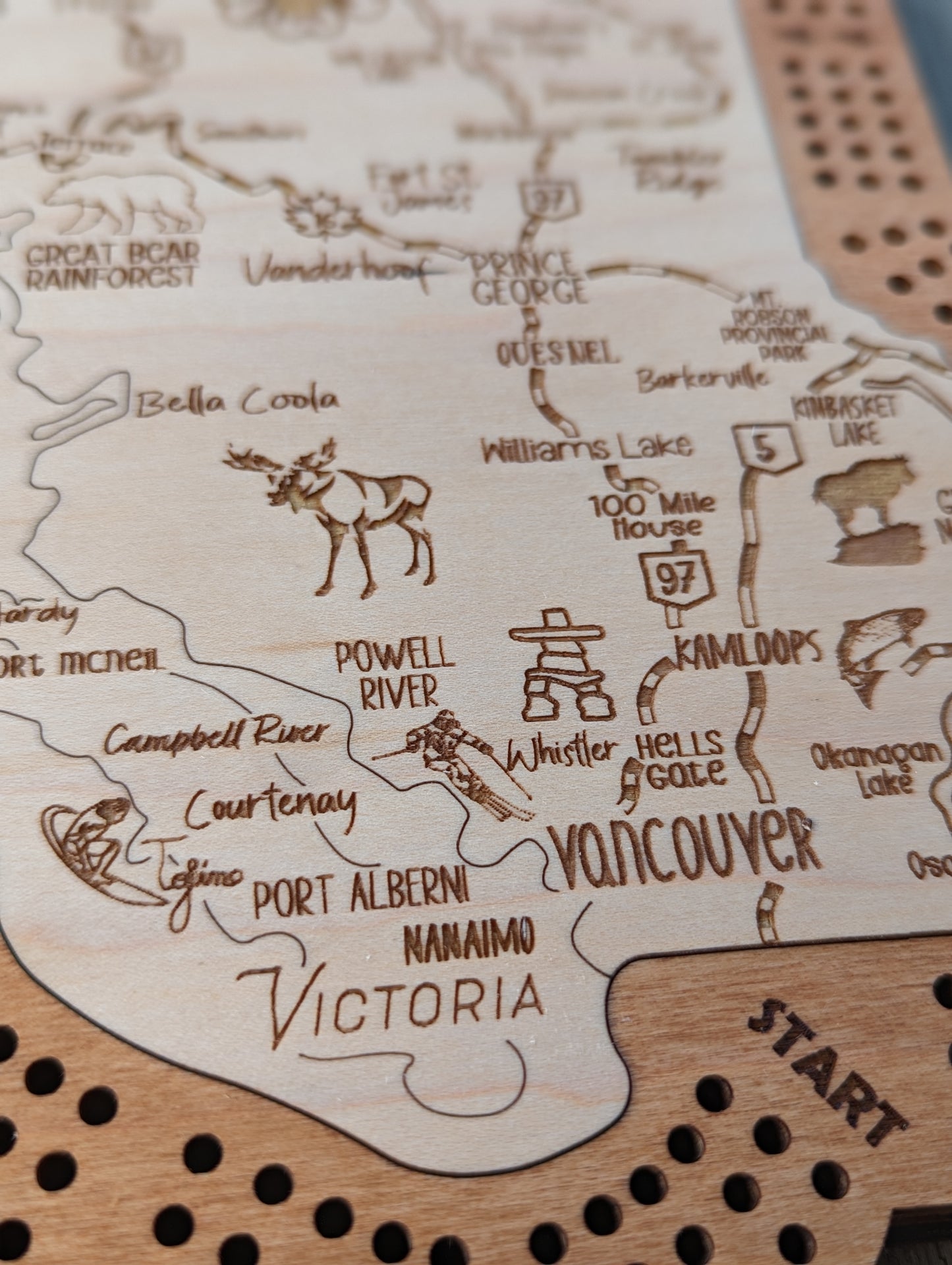 British Columbia Cribbage Board