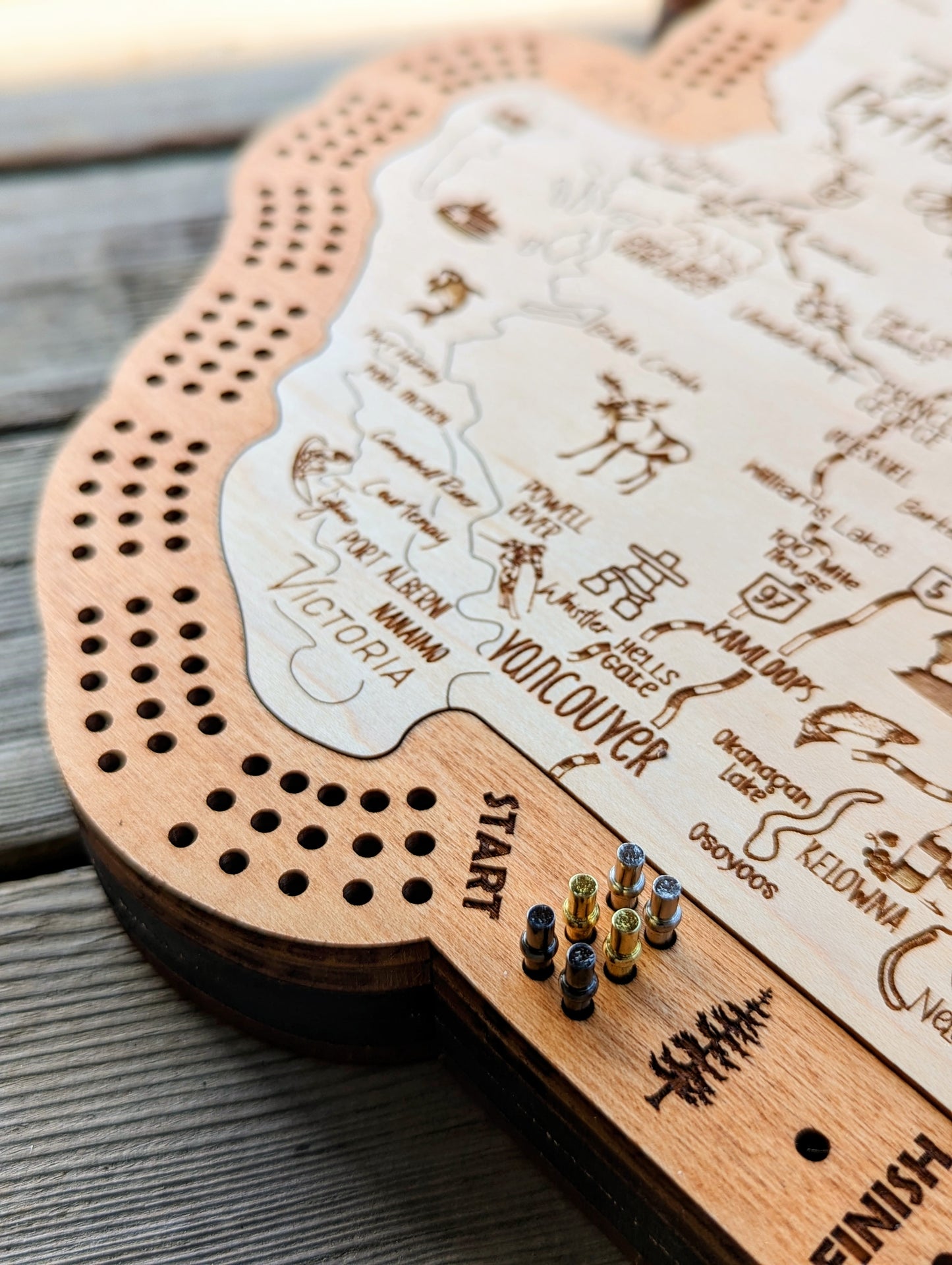 British Columbia Cribbage Board