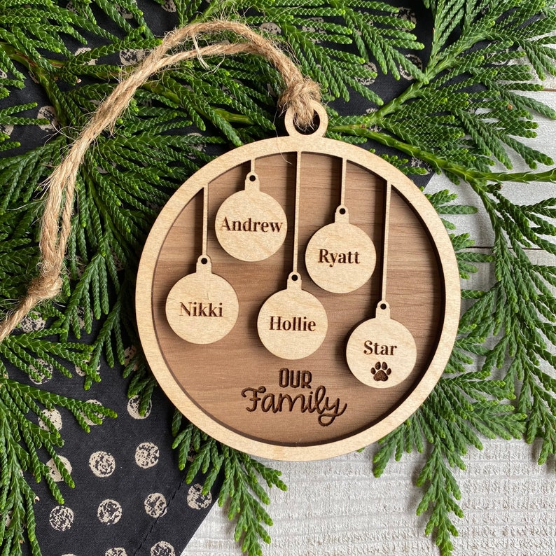 Personalized Family Christmas Ornament Christmas Ornament 35.00