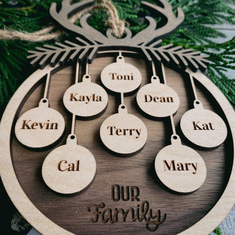 Personalized Family Christmas Ornament Christmas Ornament 35.00