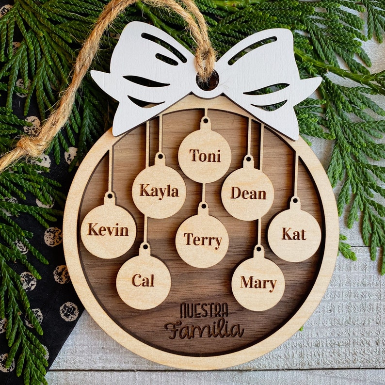 Personalized Family Christmas Ornament Christmas Ornament 35.00