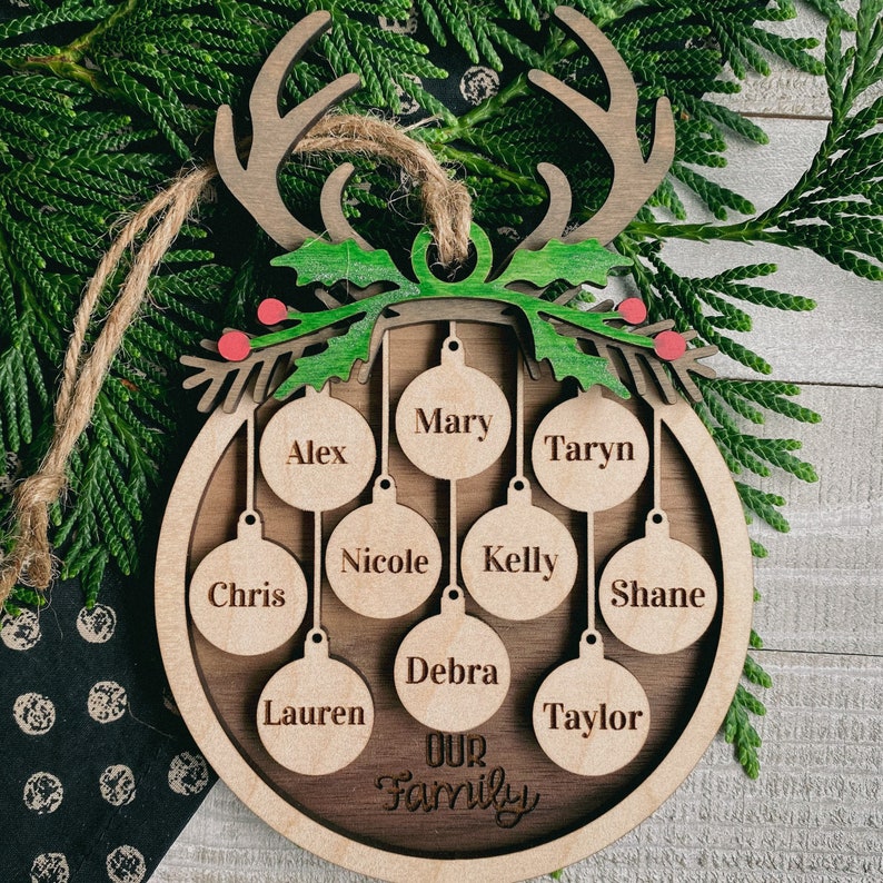 Personalized Family Christmas Ornament Christmas Ornament 35.00