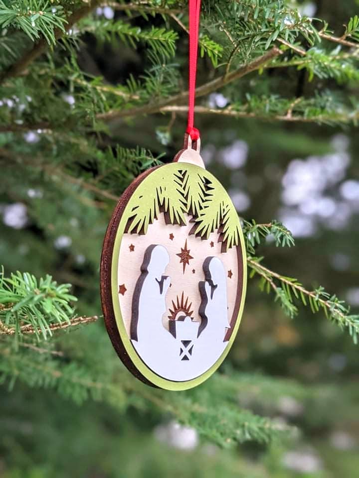Nativity Scene Christmas Ornament Christmas Ornament 20.00