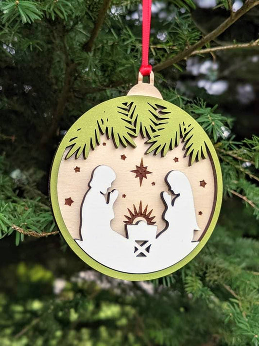 Nativity Scene Christmas Ornament Christmas Ornament 20.00